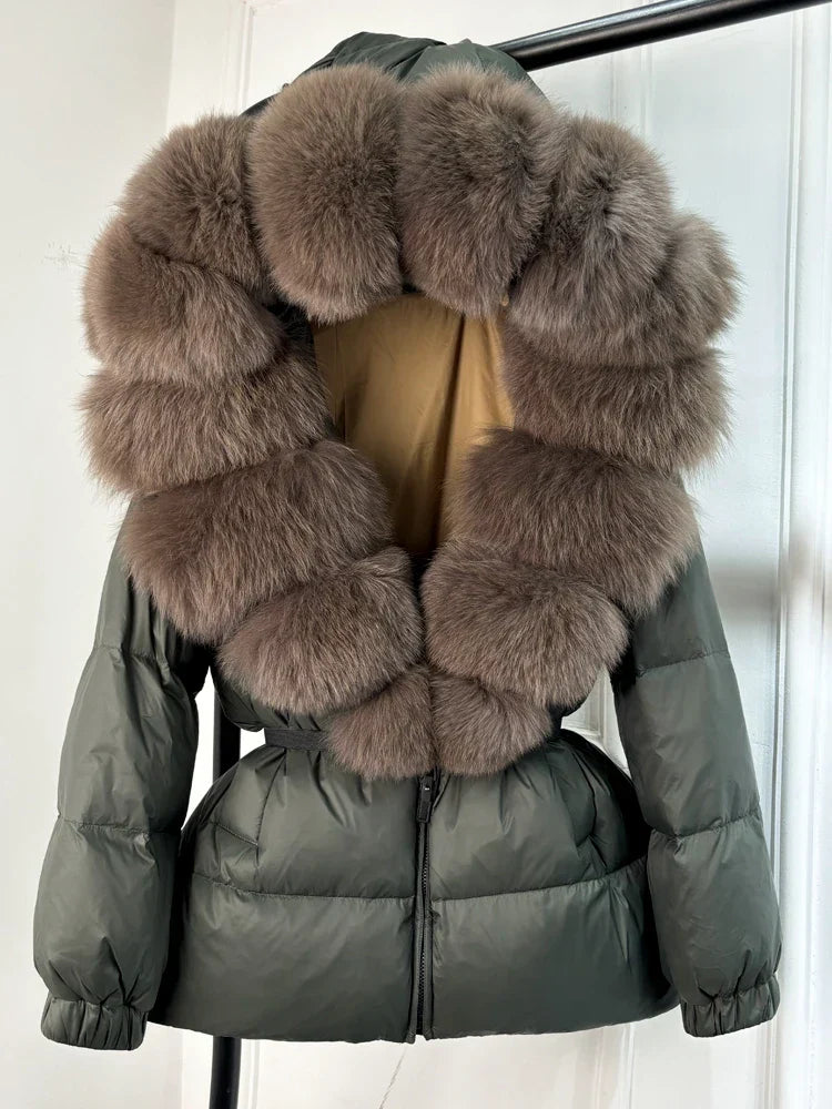 Doudoune avec Capuche Et Col Amovible pour Femmes | Idéal pour L’hiver