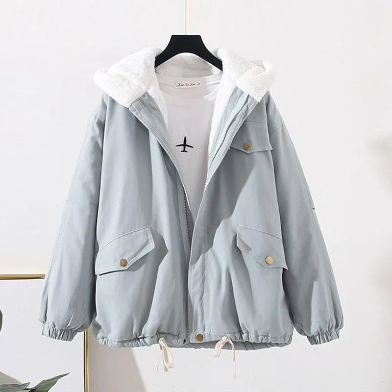 Veste à Capuche Ample avec Fermeture Avant pour Femme | Idéale pour les Journées Décontractées et les Activités Quotidiennes