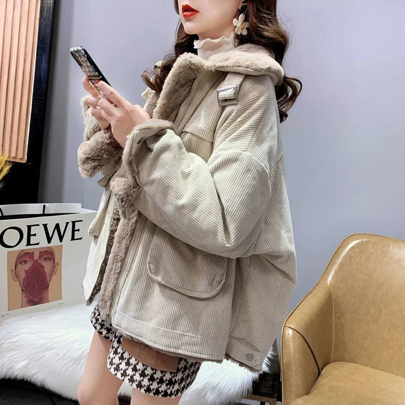 Veste avec Col Revers Et Fermeture Ceinturée pour Femmes | Idéale pour L’Hiver