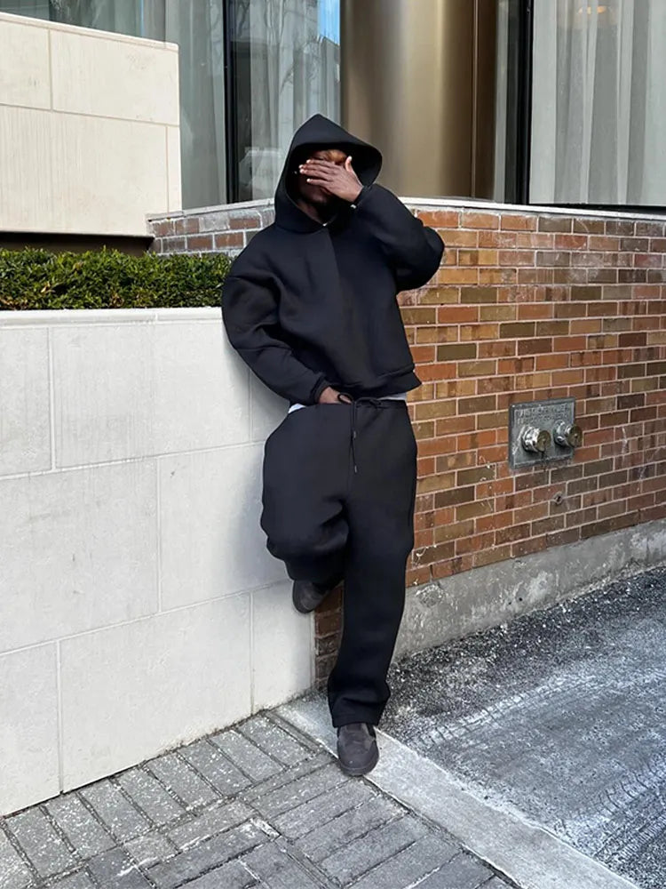 Ensemble Décontracté avec Sweat À Capuche Et Pantalon pour Hommes | Idéal pour L’Automne