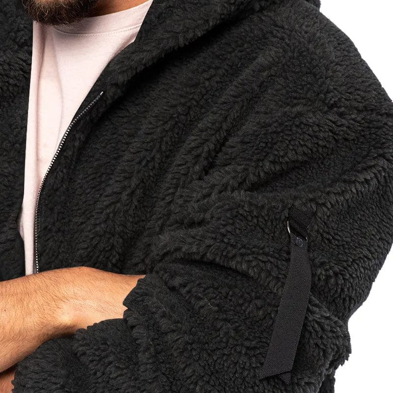 Veste Zippée avec Capuche et Poche sur Manche pour Adultes | Idéale pour l’Hiver
