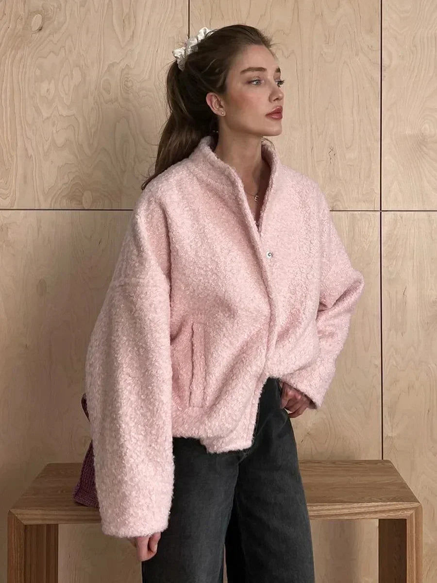 Veste Courte À Manches Longues pour Femmes | Idéale pour L’Automne Et L’Hiver