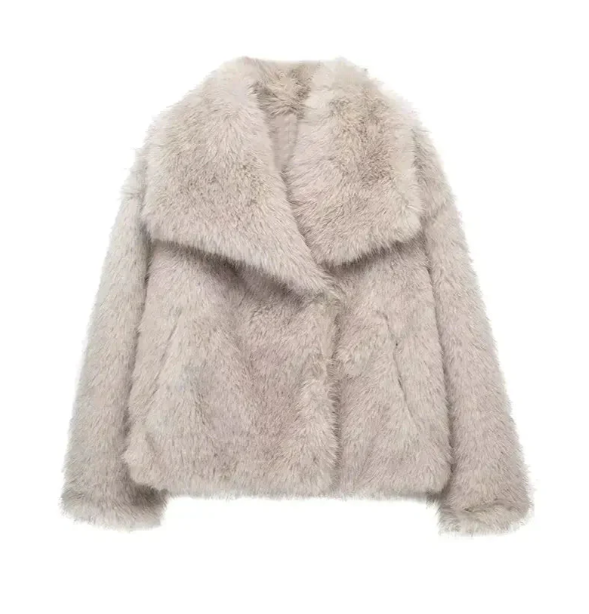 Manteau avec Col Oversize pour Femme | Idéal pour l’Hiver et les Occasions Spéciales