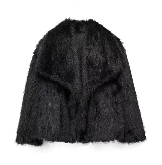 Manteau avec Col Oversize pour Femme | Idéal pour l’Hiver et les Occasions Spéciales