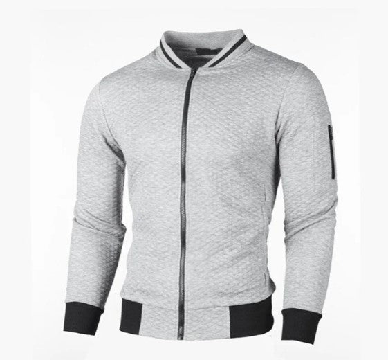 Sweatshirt Homme avec Fermeture Éclair et Col Montant | Idéal pour un Usage Quotidien