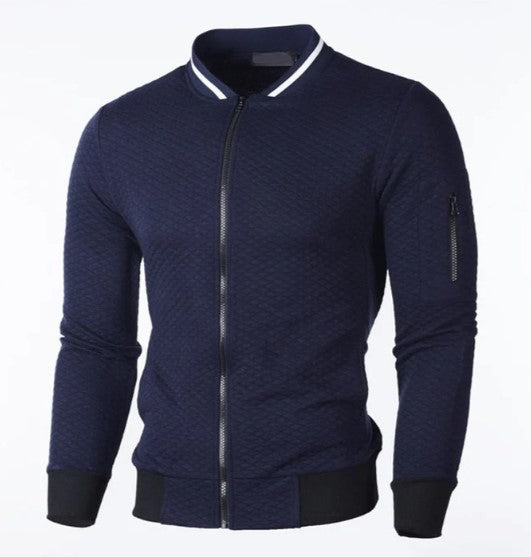 Sweatshirt Homme avec Fermeture Éclair et Col Montant | Idéal pour un Usage Quotidien