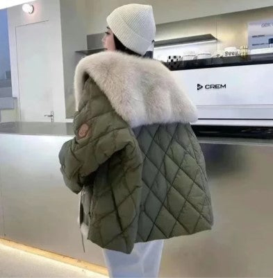 Veste avec Col Imitation Fourrure Et Fermeture Zippée pour Femme | Idéale pour L’Hiver