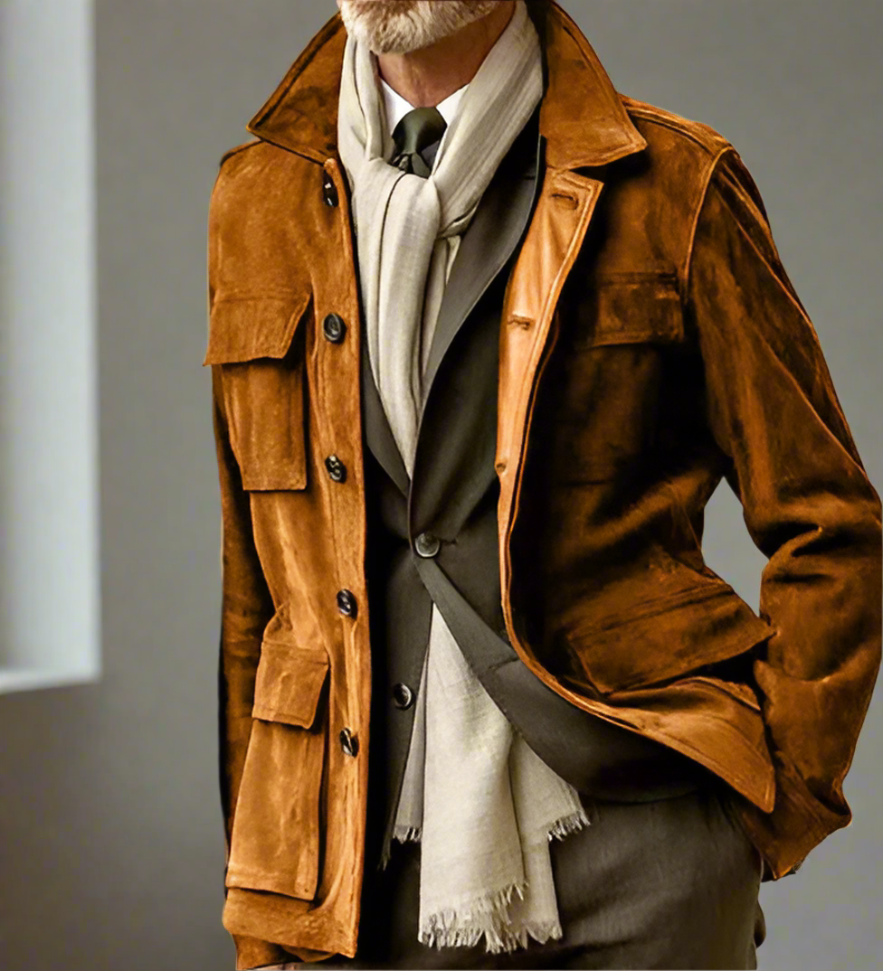 Veste Classique avec Fermeture Boutonnée pour Hommes | Idéale pour Les Occasions Quotidiennes Et Habillées