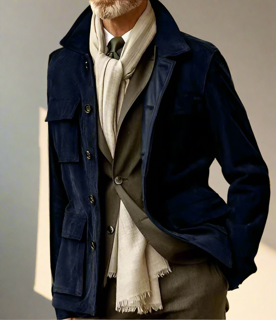 Veste Classique avec Fermeture Boutonnée pour Hommes | Idéale pour Les Occasions Quotidiennes Et Habillées