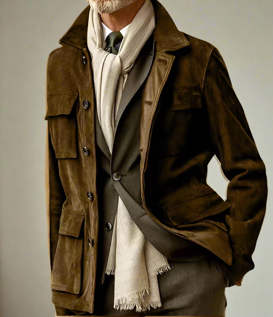 Veste Classique avec Fermeture Boutonnée pour Hommes | Idéale pour Les Occasions Quotidiennes Et Habillées