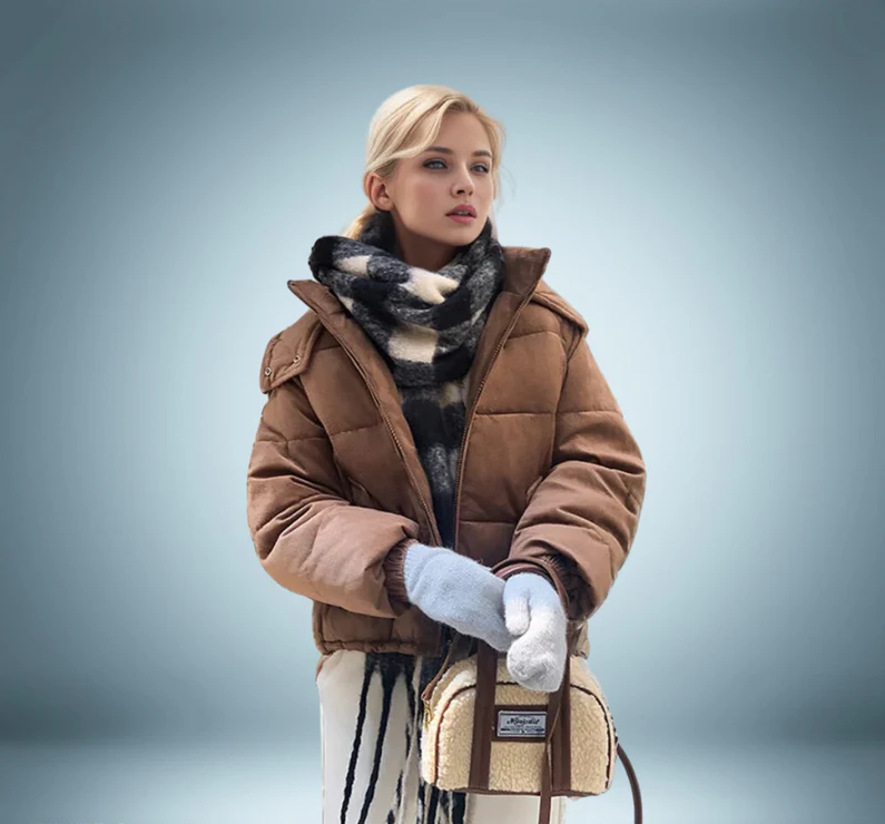 Doudoune avec Capuche pour Femme | Idéale pour la Saison Froide