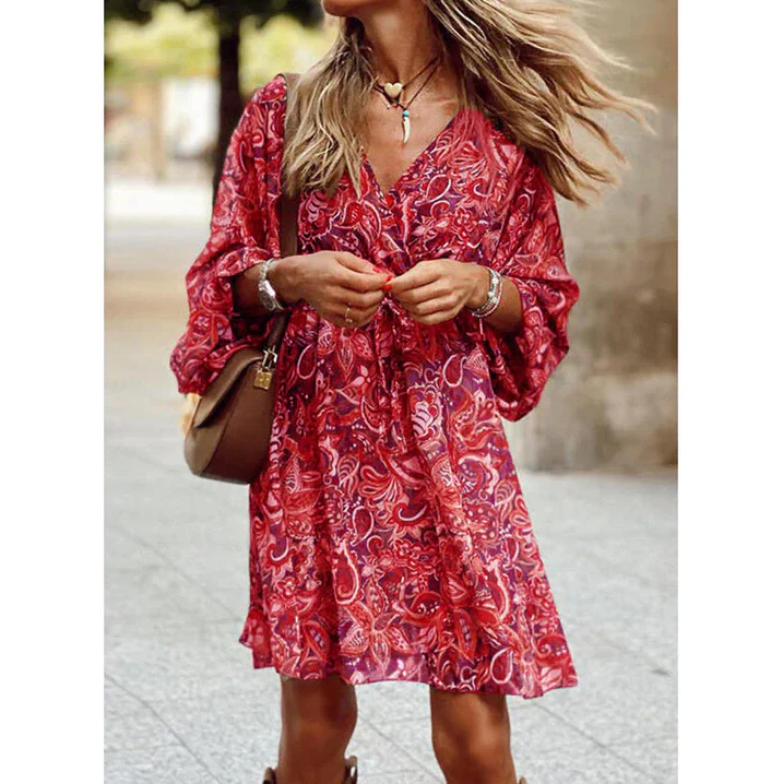 Robe Longue Bohème avec Coupe Aérée pour Femme | Idéale pour l’Été