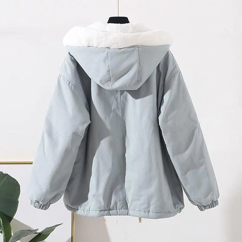 Veste à Capuche Ample avec Fermeture Avant pour Femme | Idéale pour les Journées Décontractées et les Activités Quotidiennes