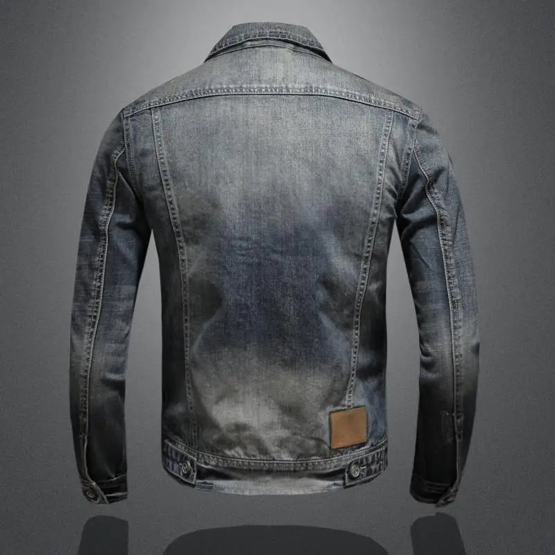Veste en Jean avec Boutons et Poches pour Hommes | Idéale pour le Printemps et l’Automne