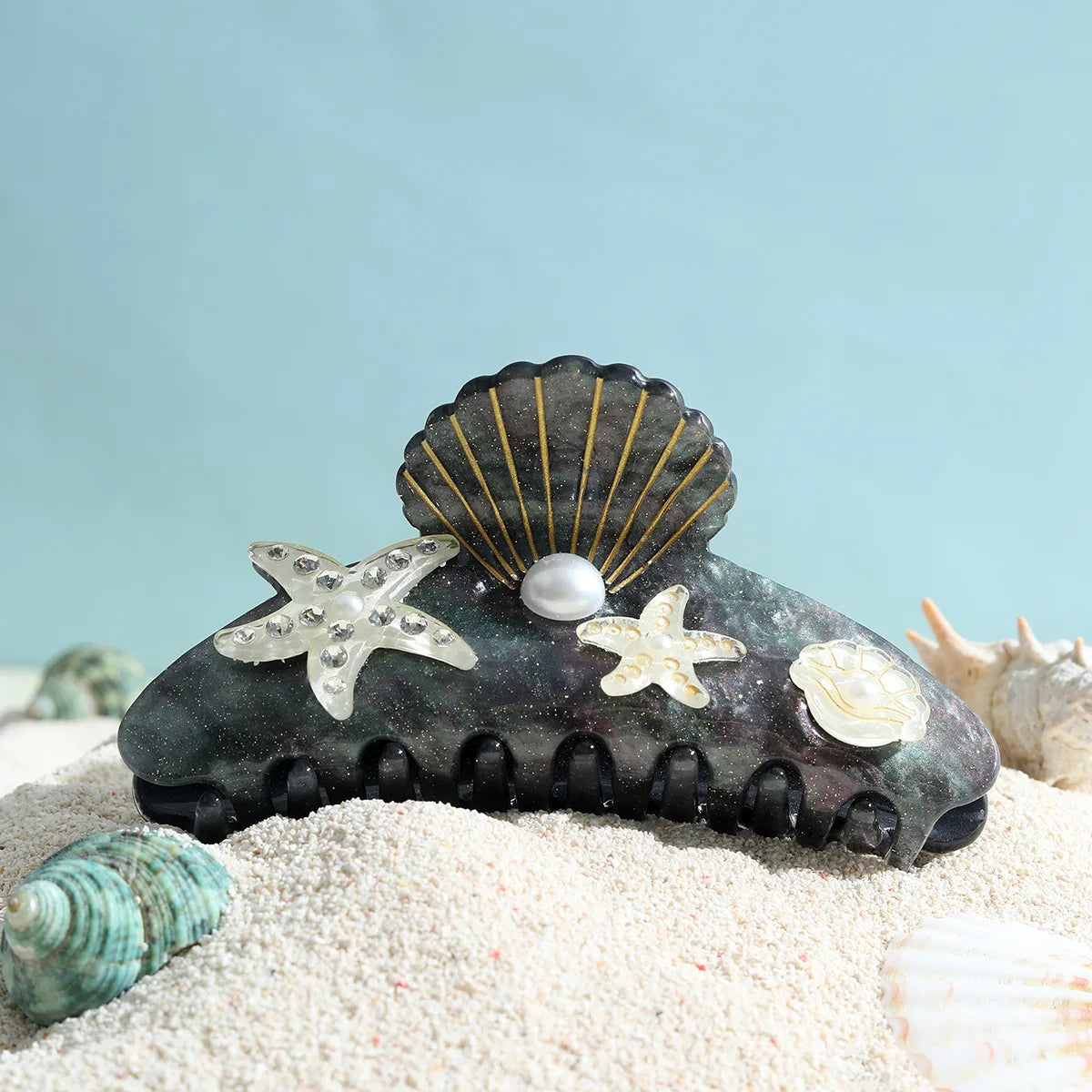 Pince À Cheveux Avec Motifs Inspirés De La Mer Pour Femmes | Idéale Pour Les Coiffures D’Été
