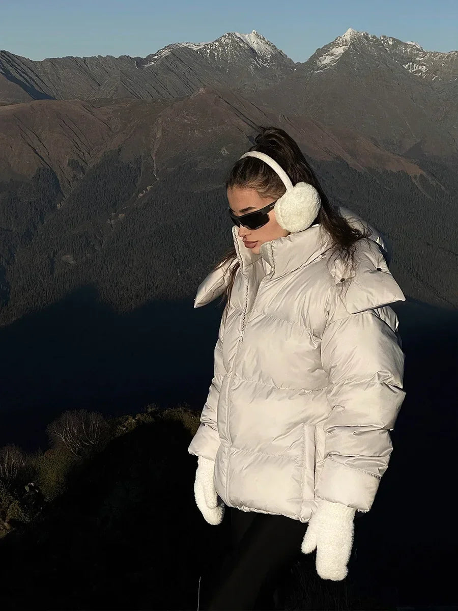 Doudoune Longue avec Capuche et Poches pour Femme | Idéale pour l’Hiver