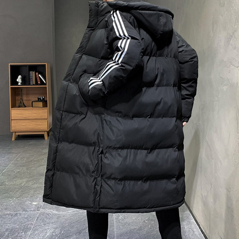Manteau d’Hiver Long avec Capuche pour Hommes | Idéal pour la Saison Froide