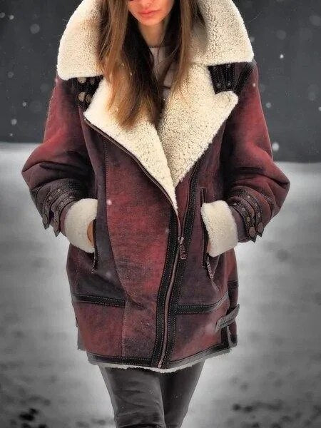 Manteau avec Col Oversize et Poches pour Femmes | Idéal pour l’Hiver