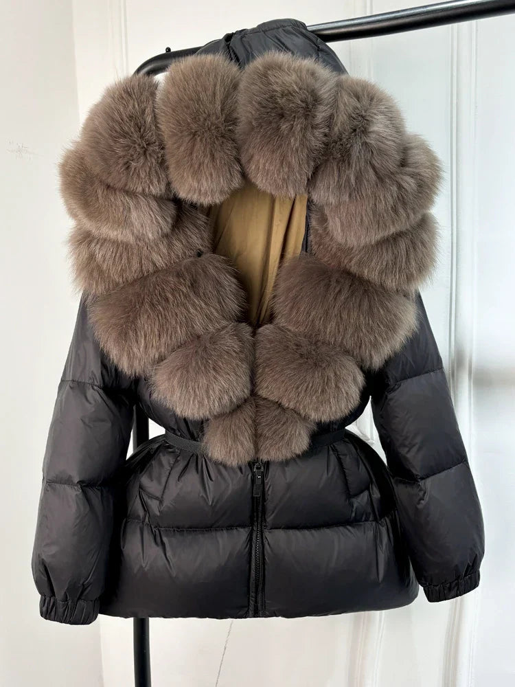Doudoune avec Capuche Et Col Amovible pour Femmes | Idéal pour L’hiver