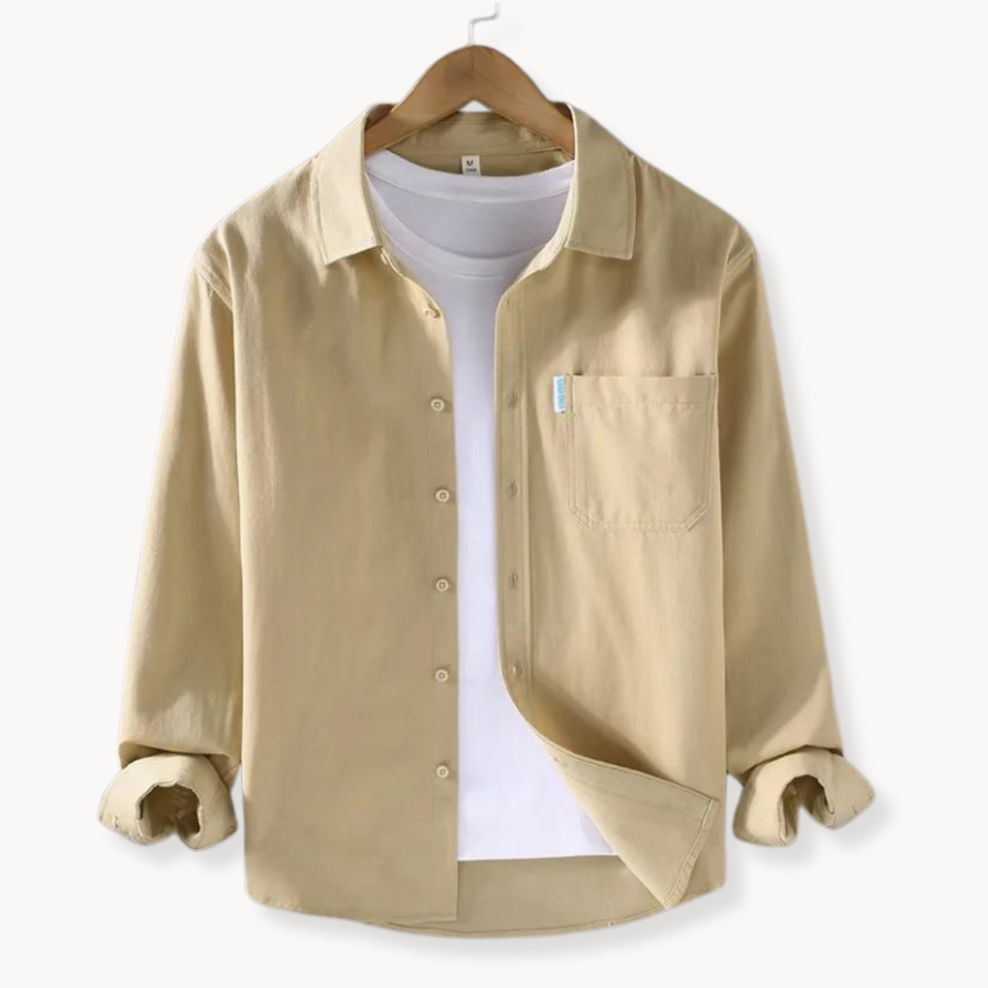 Chemise À Manches Longues Boutonnée pour Hommes | Idéale pour Usage Quotidien