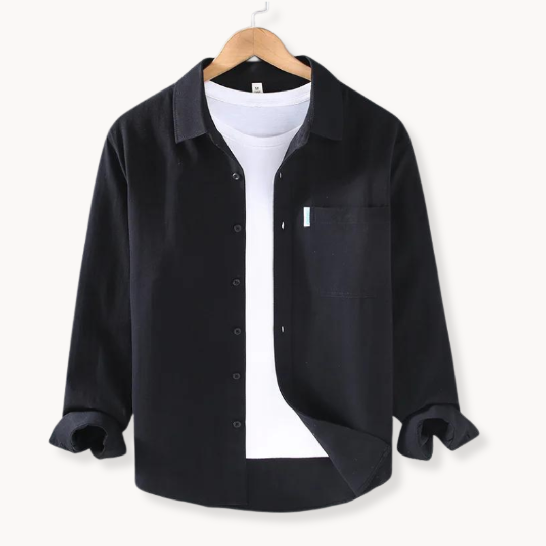 Chemise À Manches Longues Boutonnée pour Hommes | Idéale pour Usage Quotidien