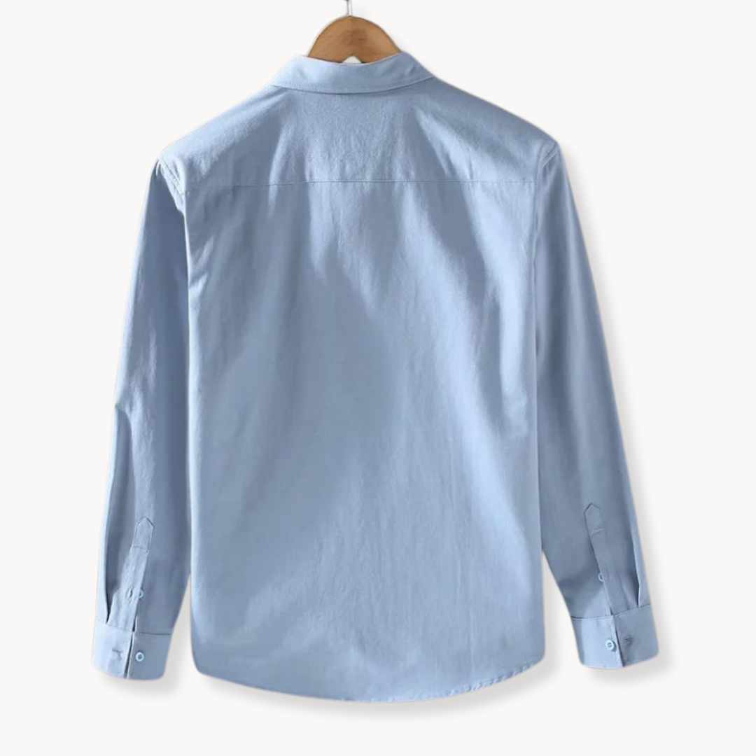 Chemise À Manches Longues Boutonnée pour Hommes | Idéale pour Usage Quotidien