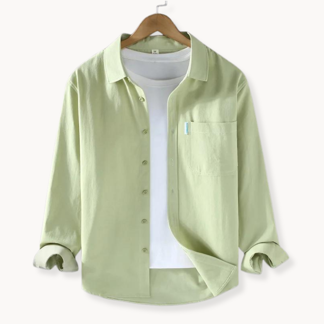 Chemise À Manches Longues Boutonnée pour Hommes | Idéale pour Usage Quotidien