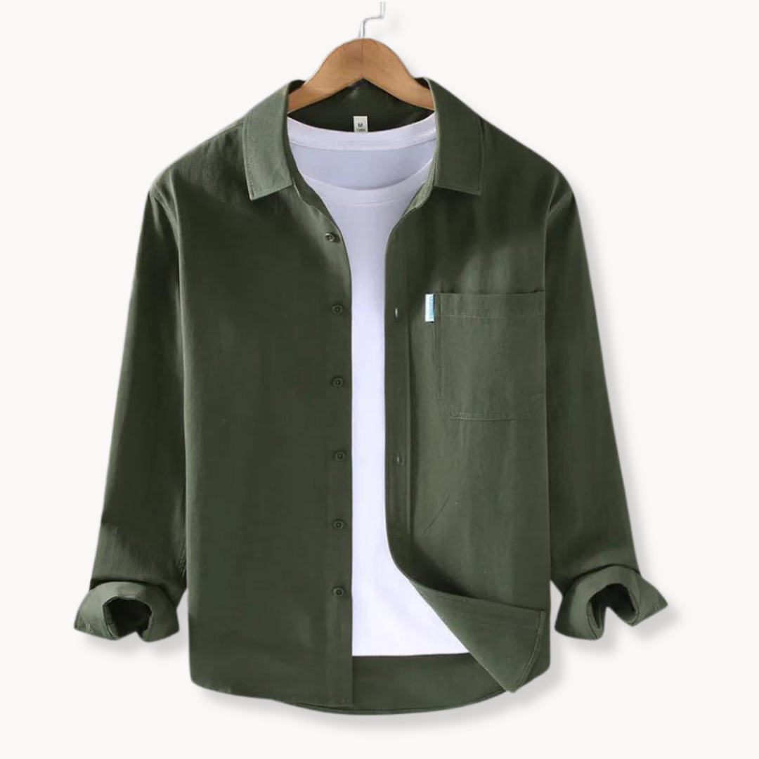 Chemise À Manches Longues Boutonnée pour Hommes | Idéale pour Usage Quotidien