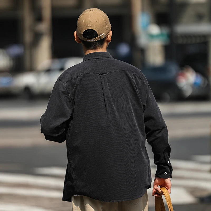 Chemise À Rayures Bleues avec Poche pour Hommes | Idéale pour Usage Quotidien