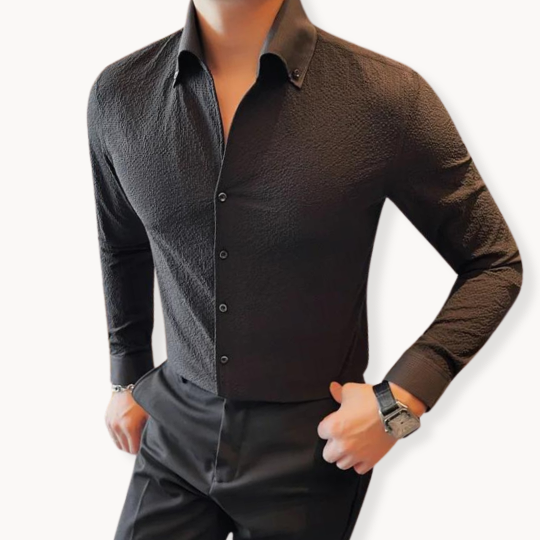 Chemise À Manches Longues pour Hommes avec Coupe Ajustée | Idéale pour Usage Quotidien