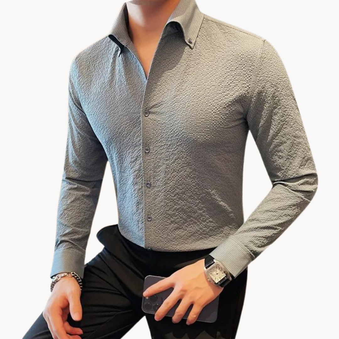 Chemise À Manches Longues pour Hommes avec Coupe Ajustée | Idéale pour Usage Quotidien