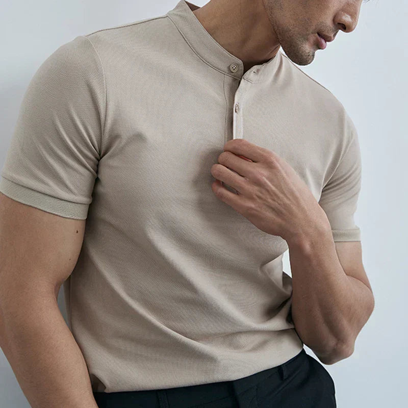 Chemise À Manches Courtes avec Col pour Hommes | Idéale pour Usage Quotidien