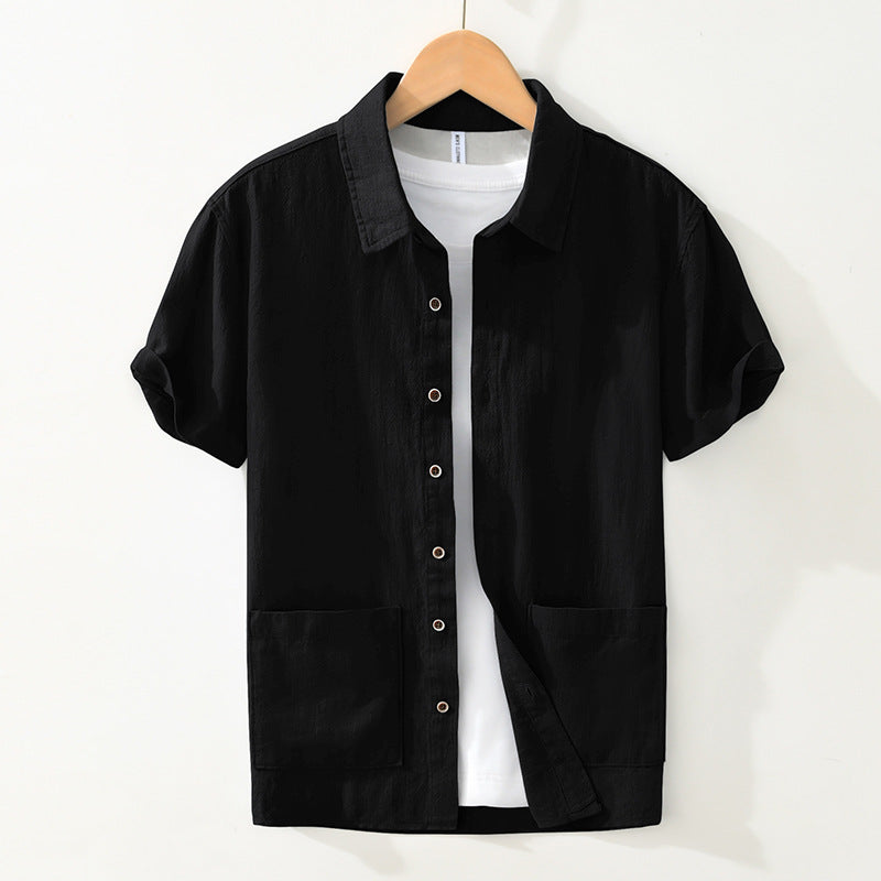 Chemise À Manches Courtes avec Poches pour Hommes | Idéale pour Usage Quotidien