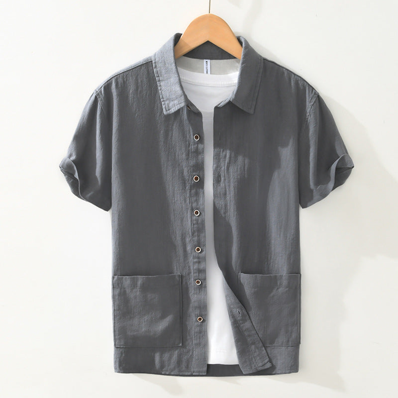 Chemise À Manches Courtes avec Poches pour Hommes | Idéale pour Usage Quotidien