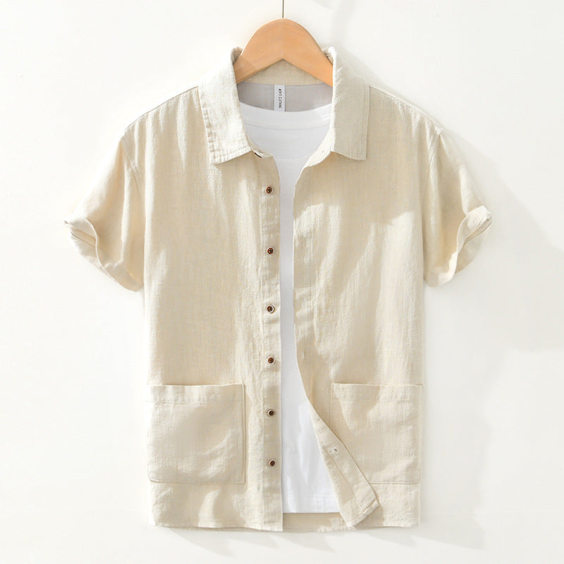 Chemise À Manches Courtes avec Poches pour Hommes | Idéale pour Usage Quotidien