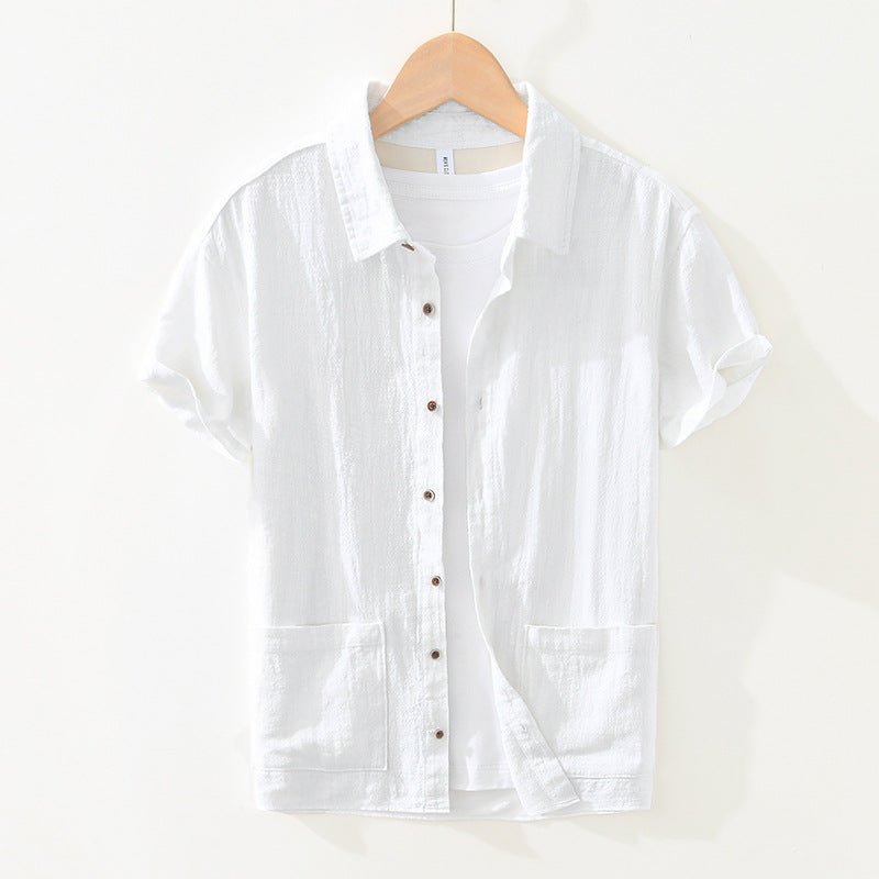 Chemise À Manches Courtes avec Poches pour Hommes | Idéale pour Usage Quotidien