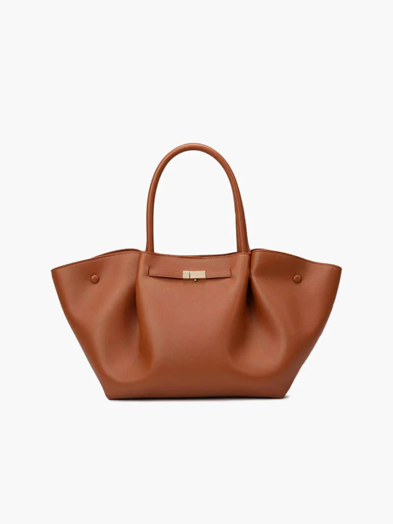 Sac Cabas avec Bandoulière et Fermoir Métallique pour Femme | Idéal pour les Courses et les Sorties d’Automne