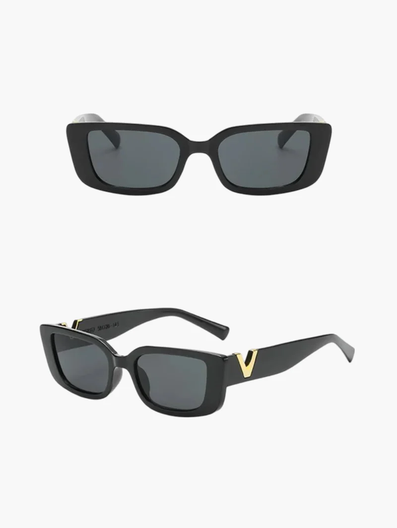 Lunettes de Soleil Ovales avec Détail Doré pour Femme | Idéales pour la Conduite ou les Activités Quotidiennes