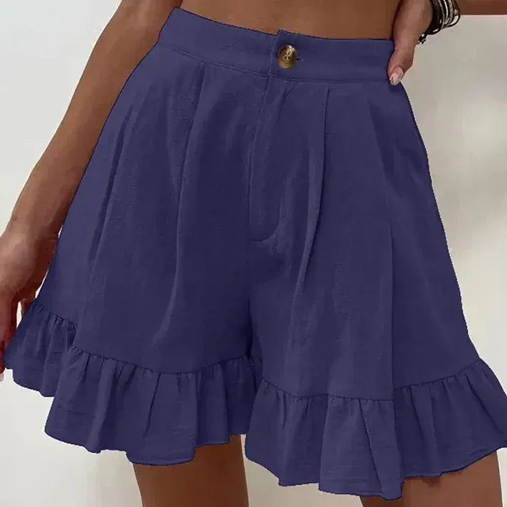 Shorts à Plis avec Taille Ajustée pour Femme | Idéaux pour l’Été et un Usage Quotidien