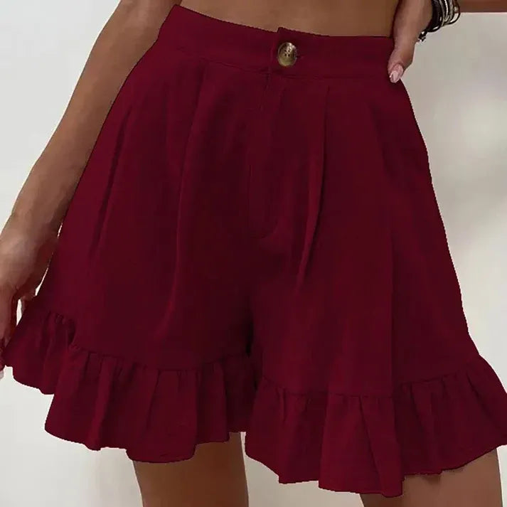 Shorts à Plis avec Taille Ajustée pour Femme | Idéaux pour l’Été et un Usage Quotidien
