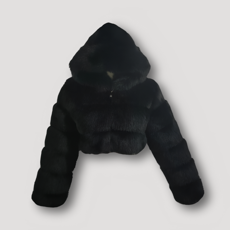 Veste Courte à Capuche avec Fermeture Zippée pour Femmes | Idéale pour l’Automne et l’Hiver
