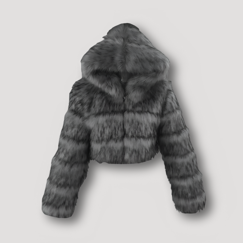 Veste Courte à Capuche avec Fermeture Zippée pour Femmes | Idéale pour l’Automne et l’Hiver
