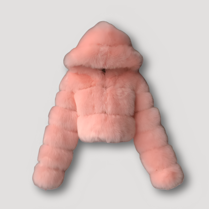 Veste Courte à Capuche avec Fermeture Zippée pour Femmes | Idéale pour l’Automne et l’Hiver