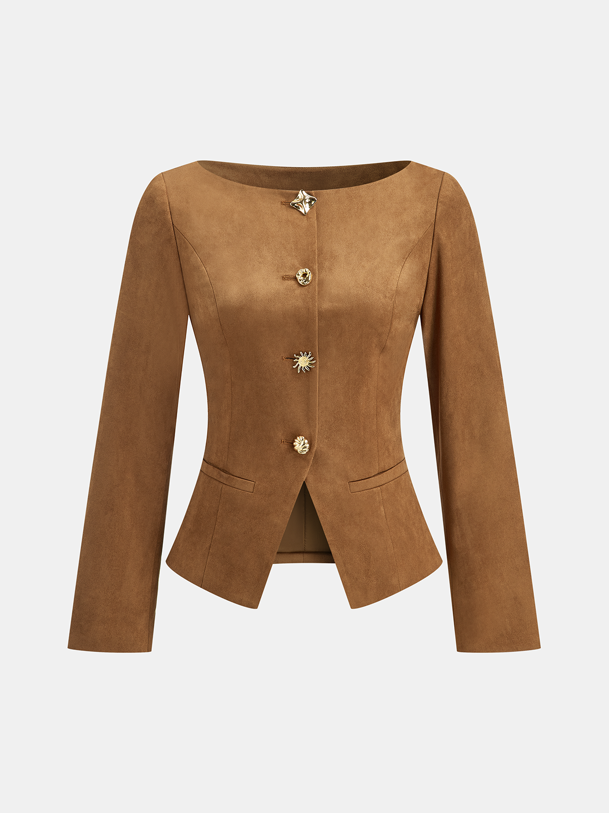 Veste à Boutons Métalliques pour Femme | Idéale pour la Mi-Saison