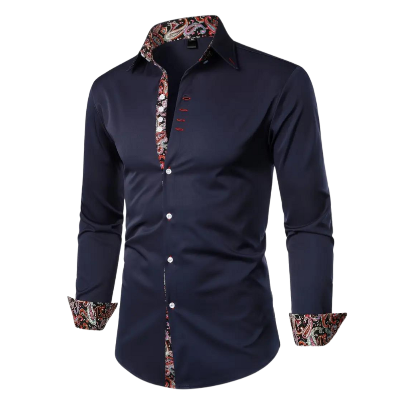 Chemise Longue À Col Classique avec Manches Longues pour Homme | Idéale pour Bureau Et Sorties