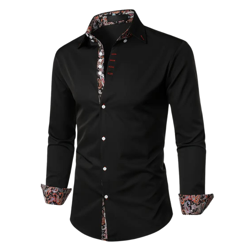 Chemise Longue À Col Classique avec Manches Longues pour Homme | Idéale pour Bureau Et Sorties