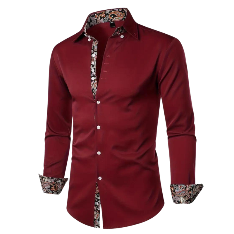 Chemise Longue À Col Classique avec Manches Longues pour Homme | Idéale pour Bureau Et Sorties
