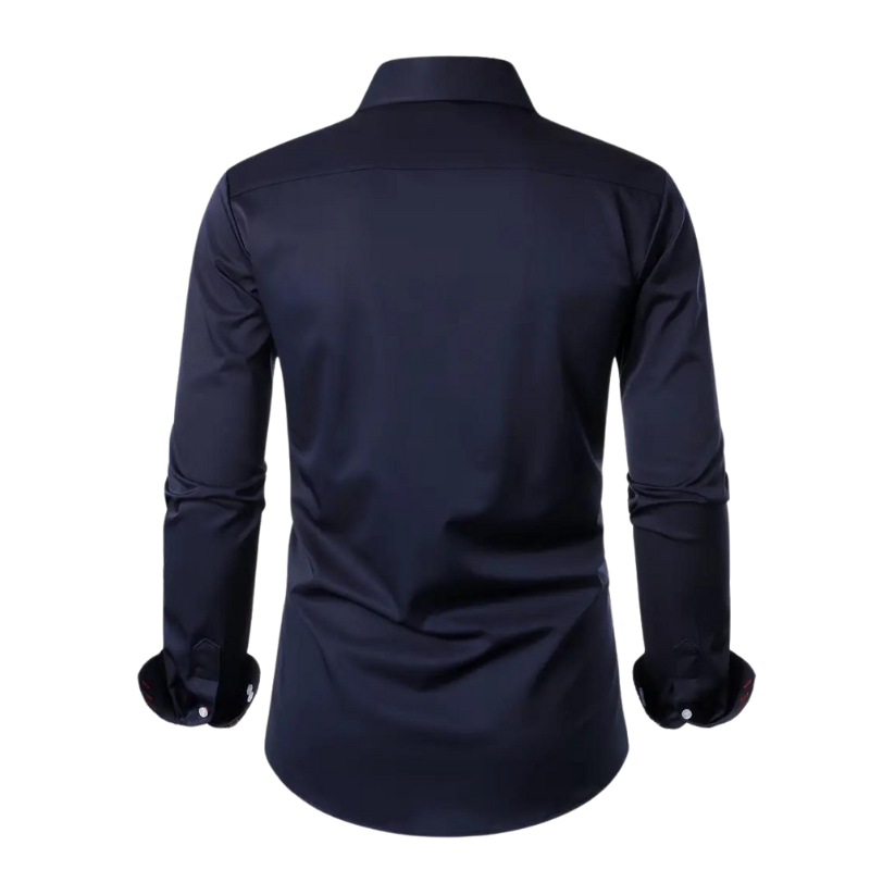 Chemise Longue À Col Classique avec Manches Longues pour Homme | Idéale pour Bureau Et Sorties