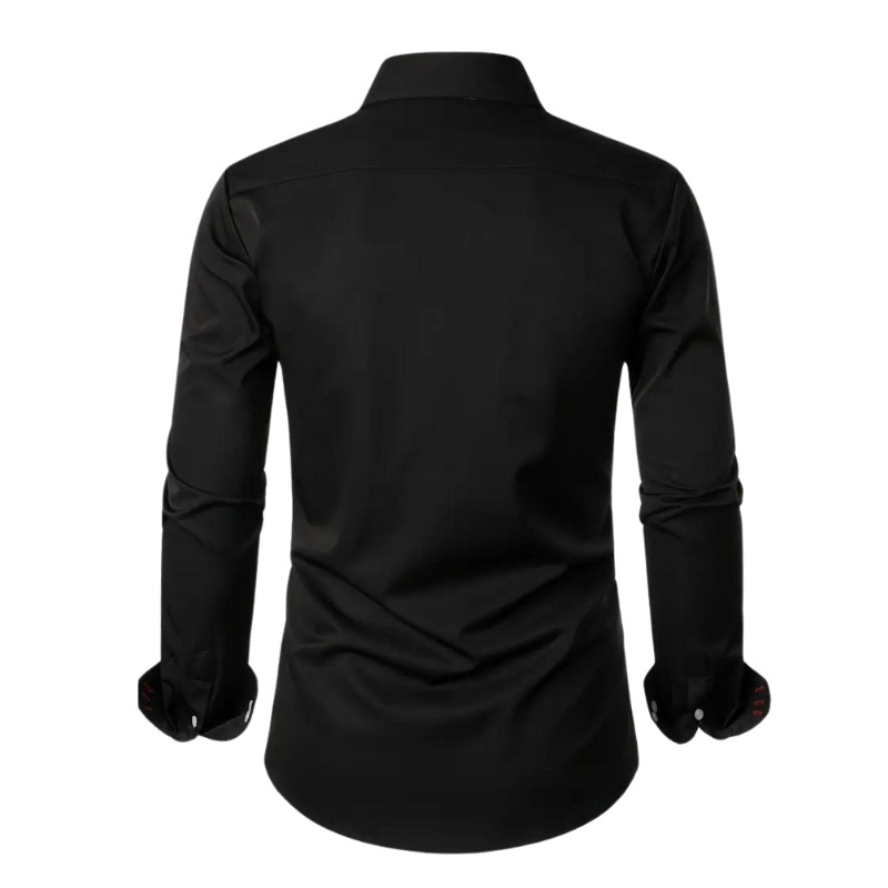 Chemise Longue À Col Classique avec Manches Longues pour Homme | Idéale pour Bureau Et Sorties