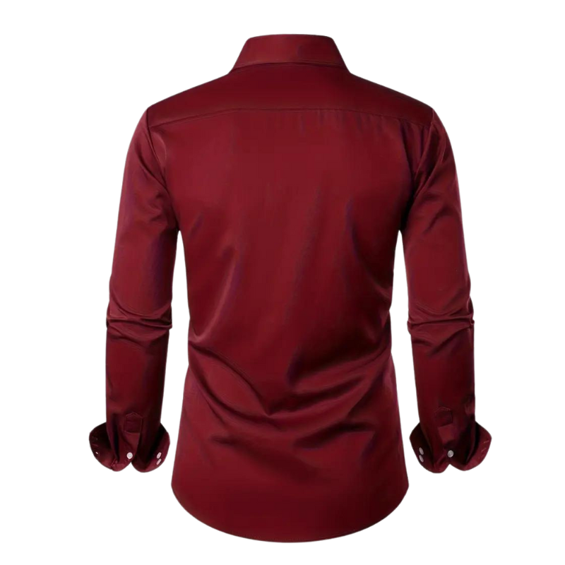 Chemise Longue À Col Classique avec Manches Longues pour Homme | Idéale pour Bureau Et Sorties